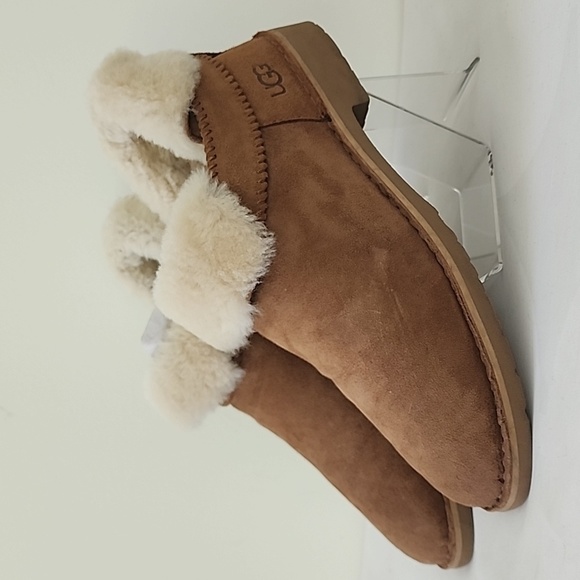 UGG Shoes - UGG W MCKay Camel Suede Shearling Almond Toe Flat Booties Boots US11
